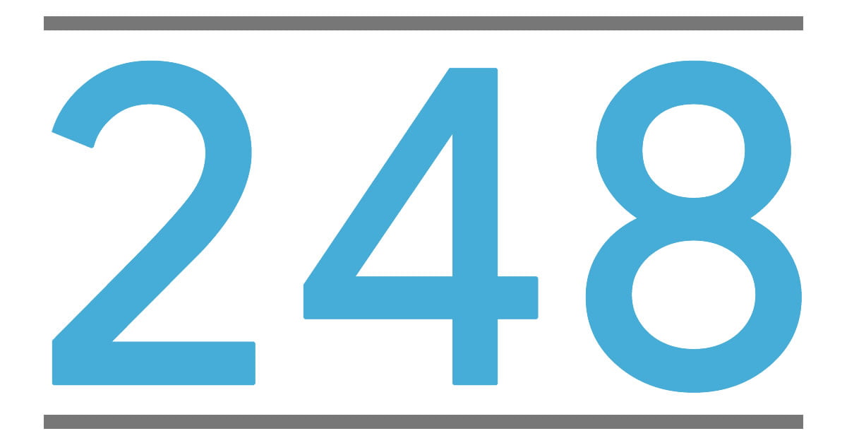 CO OZNACZA LICZBA 248 - Znaczenie liczb